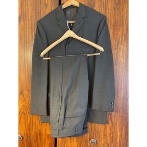 Vintage Dark Gray 2 Pc Suit - 1963